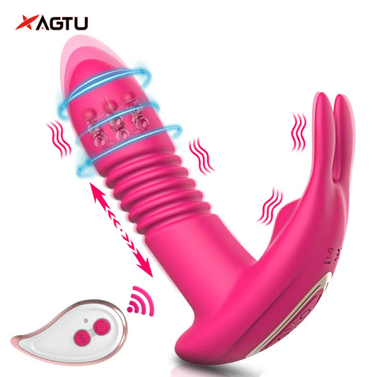 Remote Control Panties Thrusting Vibrator for Women Wearable Stimulator G Spot Dildo Female Masturbator Sex Toys for Adults 18